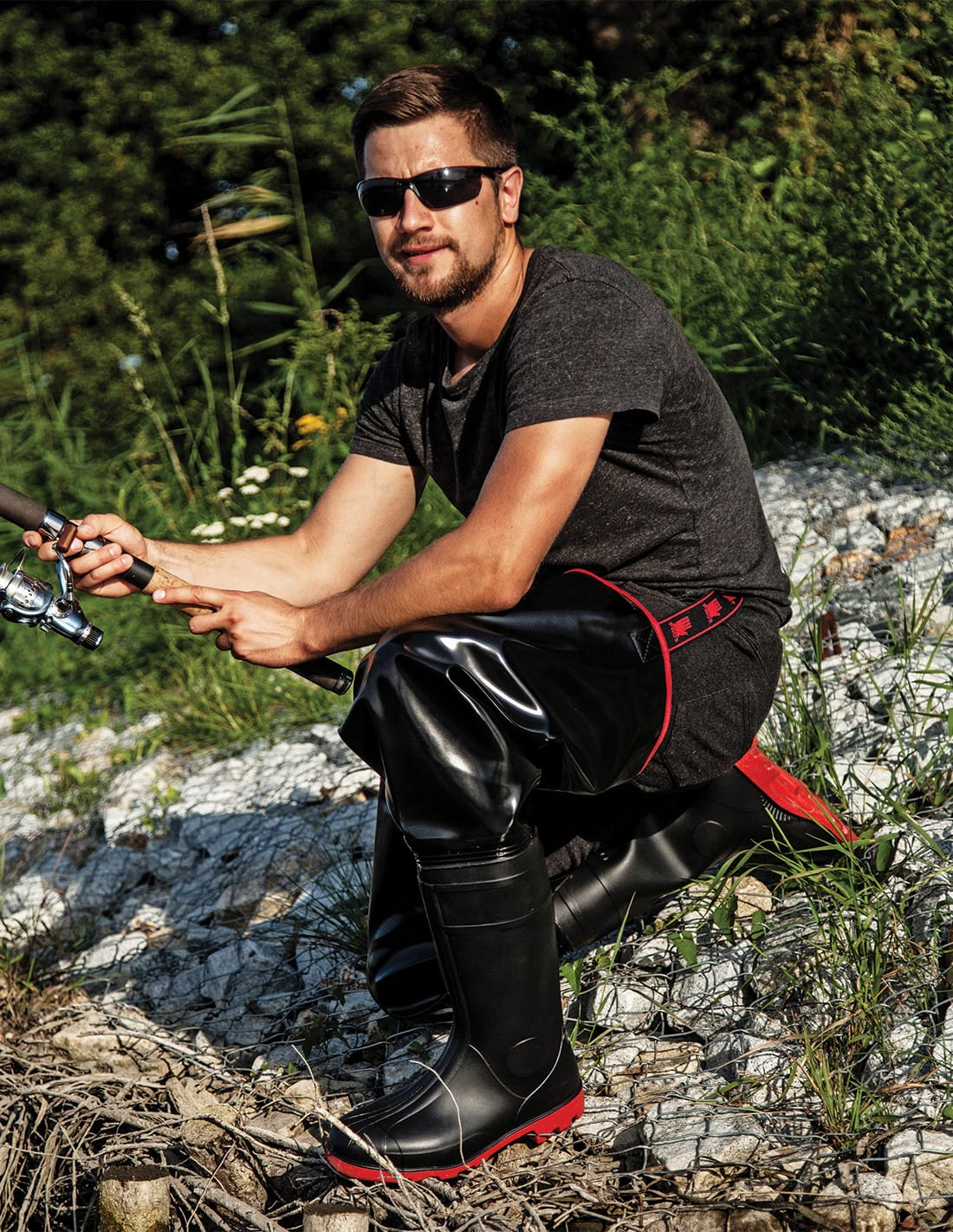 Thigh Waders STRONG - Black - PROS