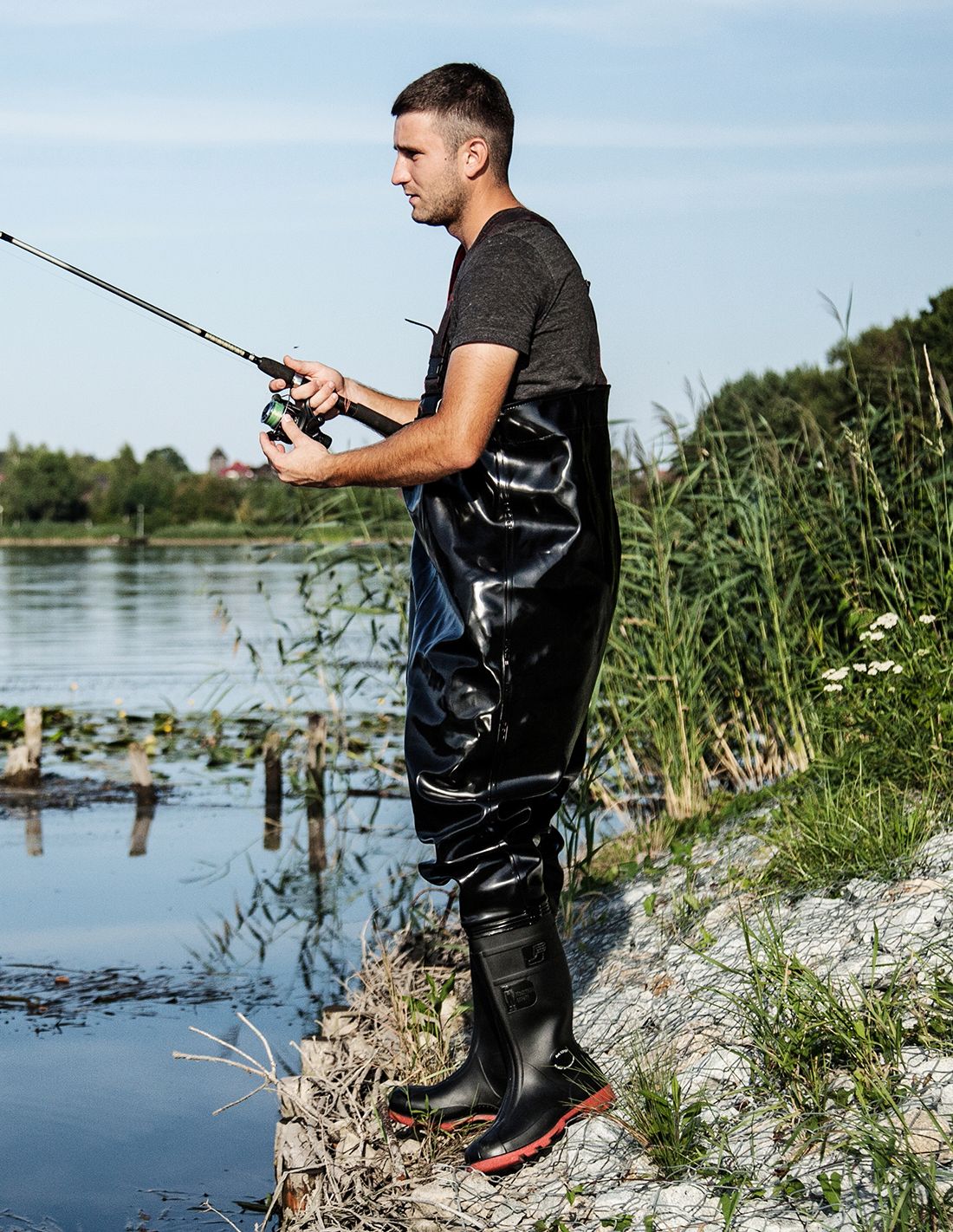 Chest Waders STRONG - Black - PROS