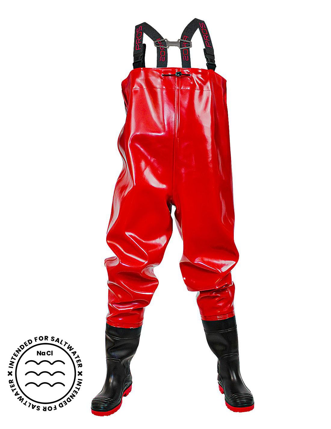 Chest Waders STRONG - Red - PROS